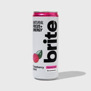 Brite Natural Focus + Energy | Raspberry Mint | 24 cans x 330ml